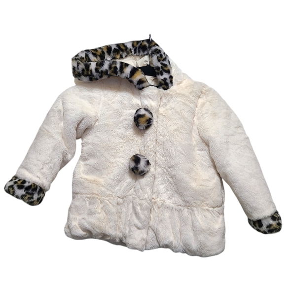 Rothschild Faux Fur Dress‎ Coat Size S 4 - Picture 12 of 13